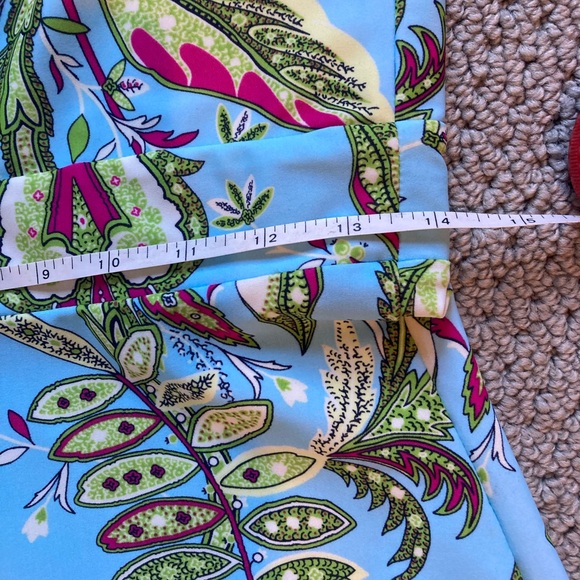 Jude Connally printed dress XS - aqua blue/green - Picture 5 of 11